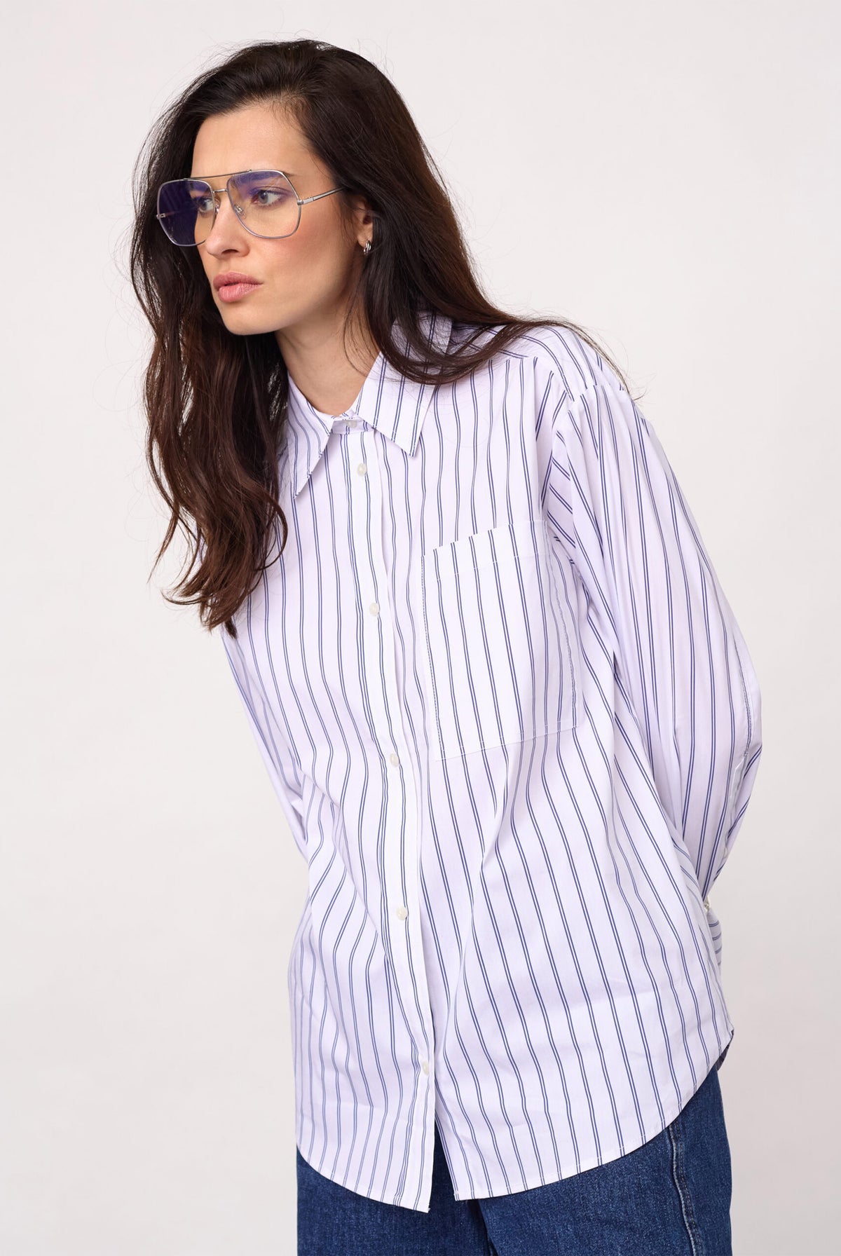 SomoCC Stripe Shirt 10001-White - 500371