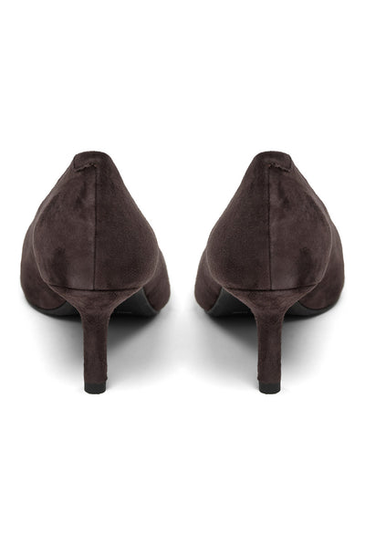 Robinsw Suede Stiletto Dark brown - T455 Thumbnail