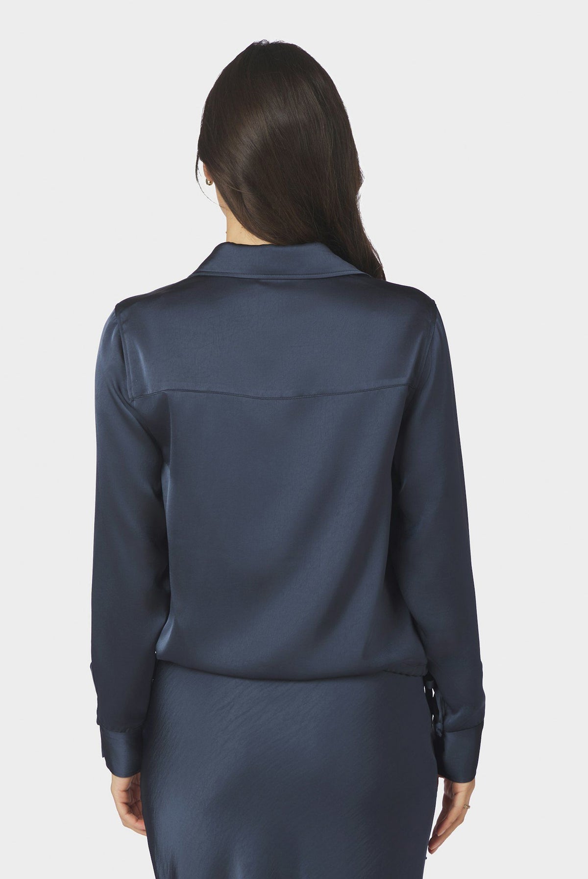 Manille Heavy Sateen Shirt MIDNIGHT BLUE - 169616