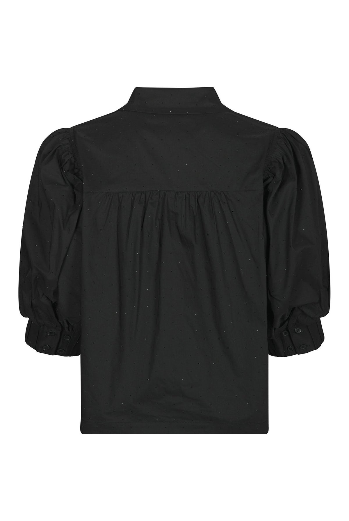 Etta Poplin Bedazz Shirt Black - 170771