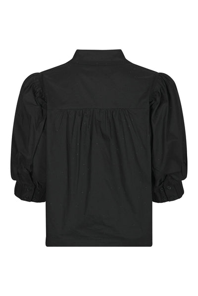 Etta Poplin Bedazz Shirt Black - 170771 Thumbnail