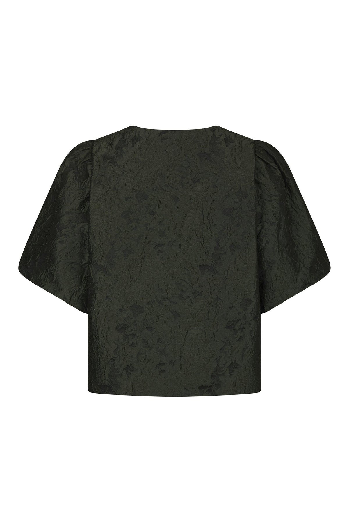 Aisa Brocade Blouse Dark green - 166369