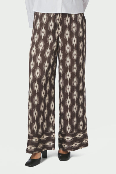 Sora Ikat Pants Dark brown - 170975 Thumbnail