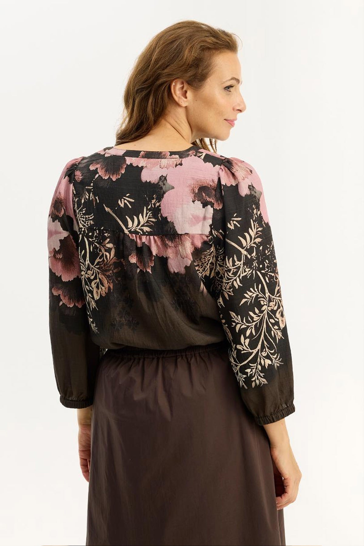 Lilly blouse Mocca - 16861
