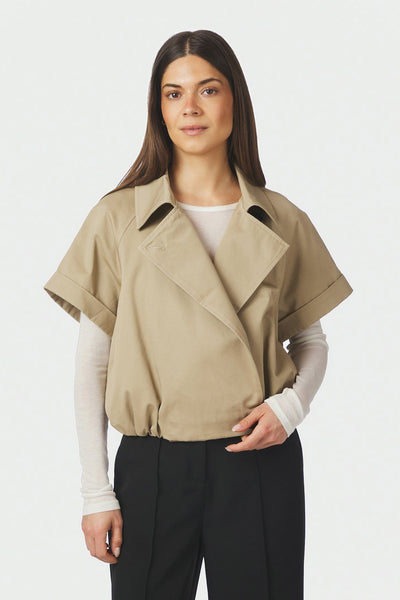 Lisha Trench Vest TAUPE - 169835 Thumbnail