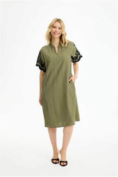 Lori dress Green - 17227 Thumbnail