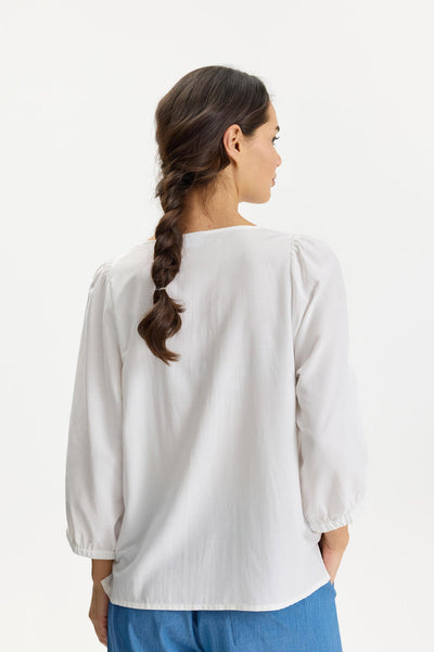 Lotti blouse White - 16990 Thumbnail