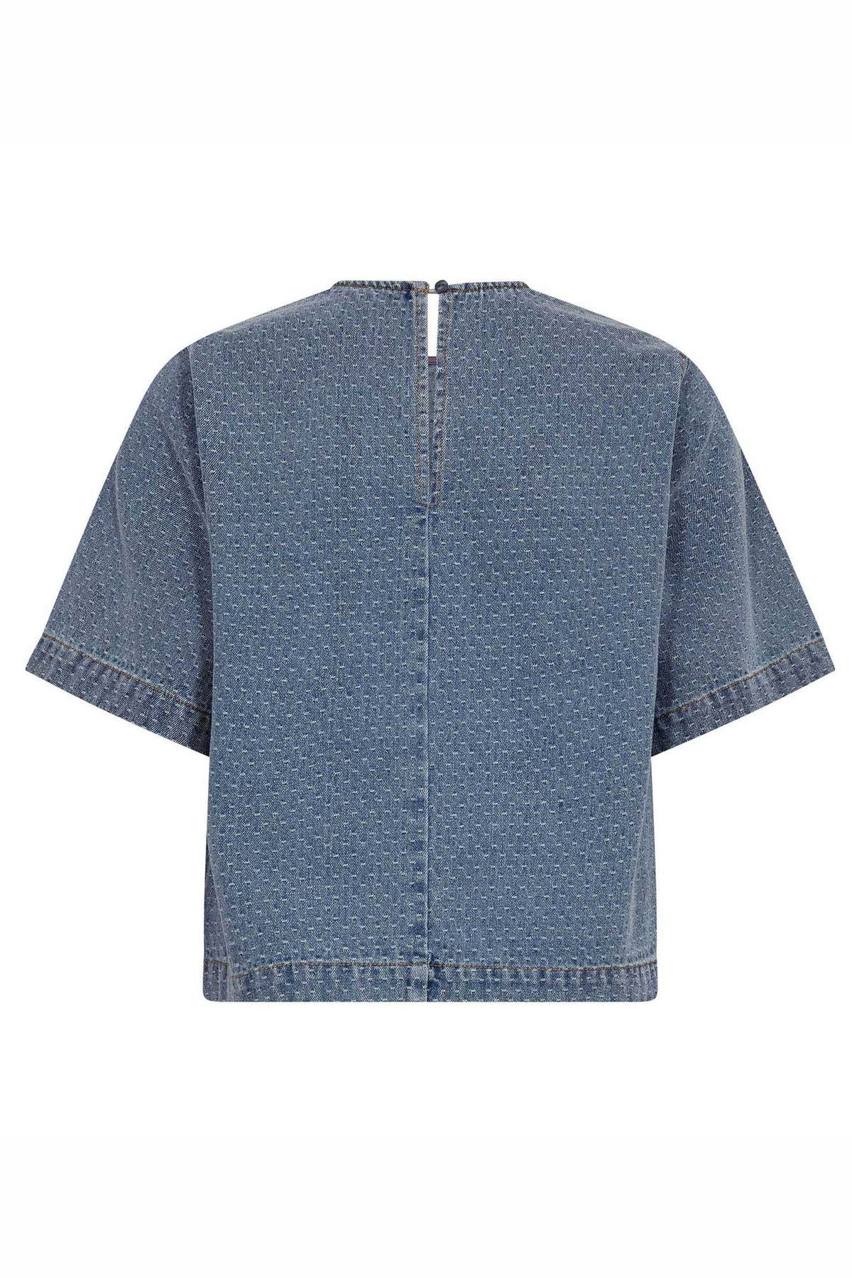 LovaCC Denim SS Blouse 552-Denim blue - 45080
