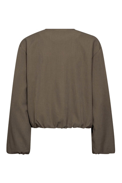 LunaCC Balloon Zip Jacket 154-Walnut - 30330 Thumbnail