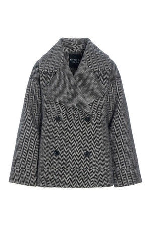 Nishin dobbeltradet jakke Herringbone - 267-2496-5978