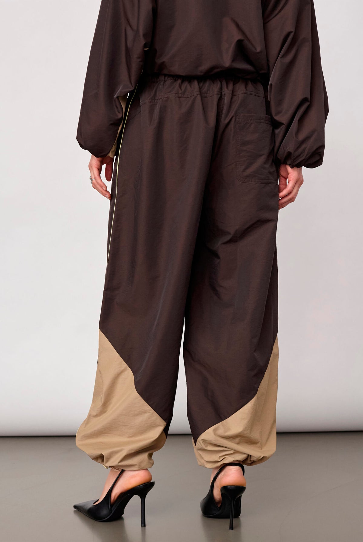 Aloracc Block Pant Dark brown - 500847