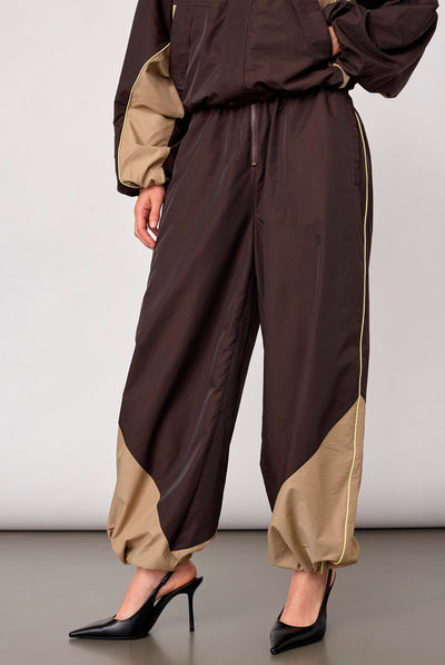 Aloracc Block Pant Dark brown - 500847 Thumbnail
