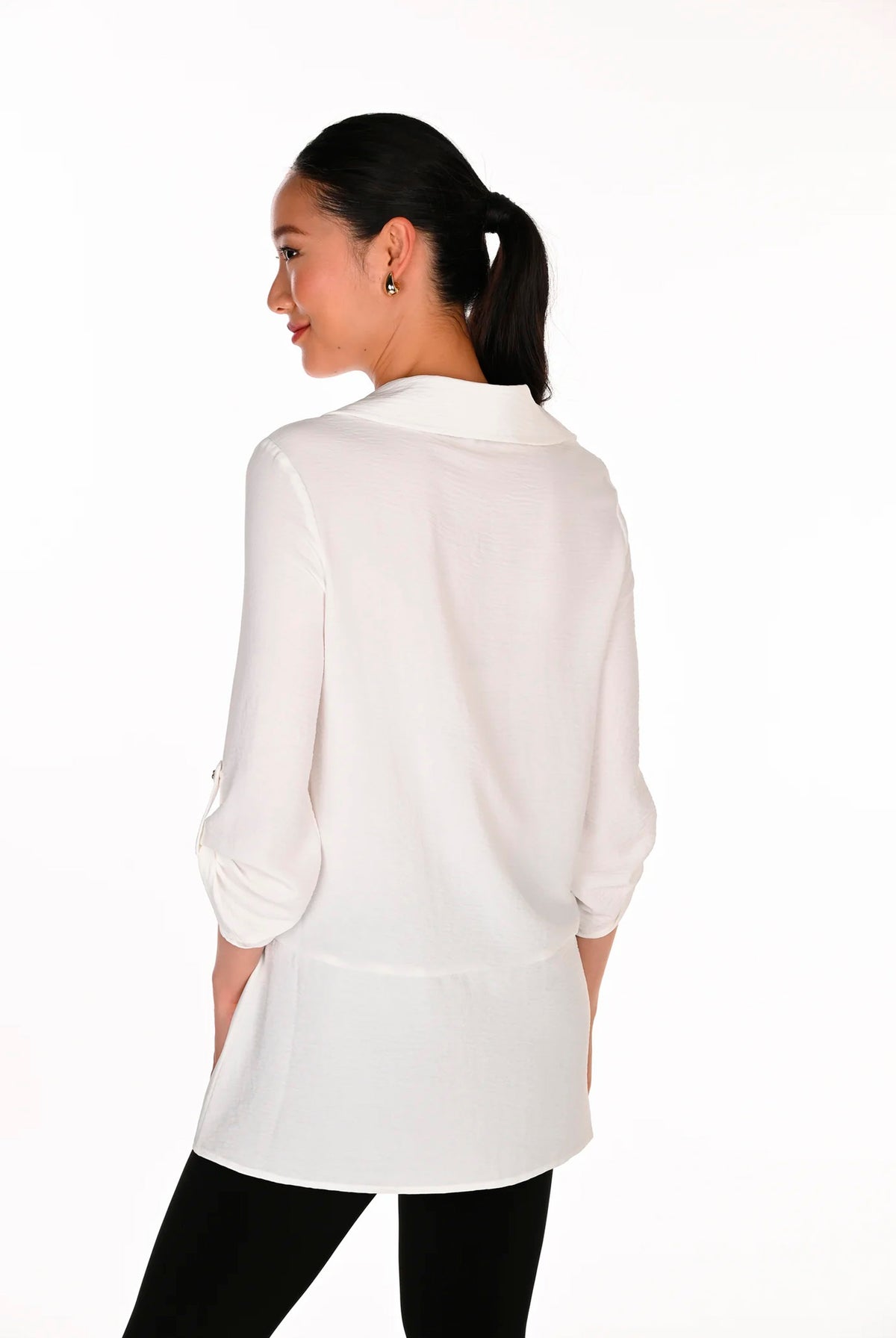 WOVEN BLOUSE OFF WHITE - 263747