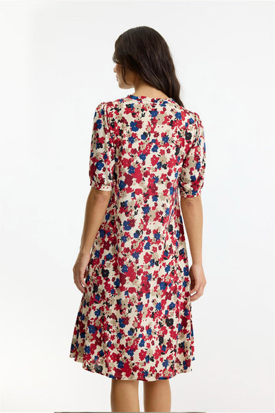 Luzia dress 1/2 sleeves Red - 17009 Thumbnail