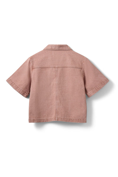MANJASW SHORT SLEEVE DENIM SHI 9102 Rose Denim - S262245 Thumbnail
