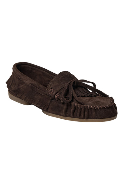 MARGITSW FRINGE SHOE 7080 Dark brown - S262761 Thumbnail