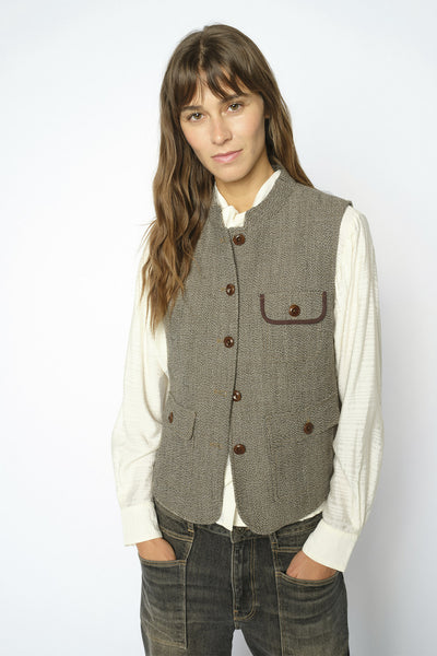 MMAbigail Utah Vest Dark Camel - 181200 Thumbnail