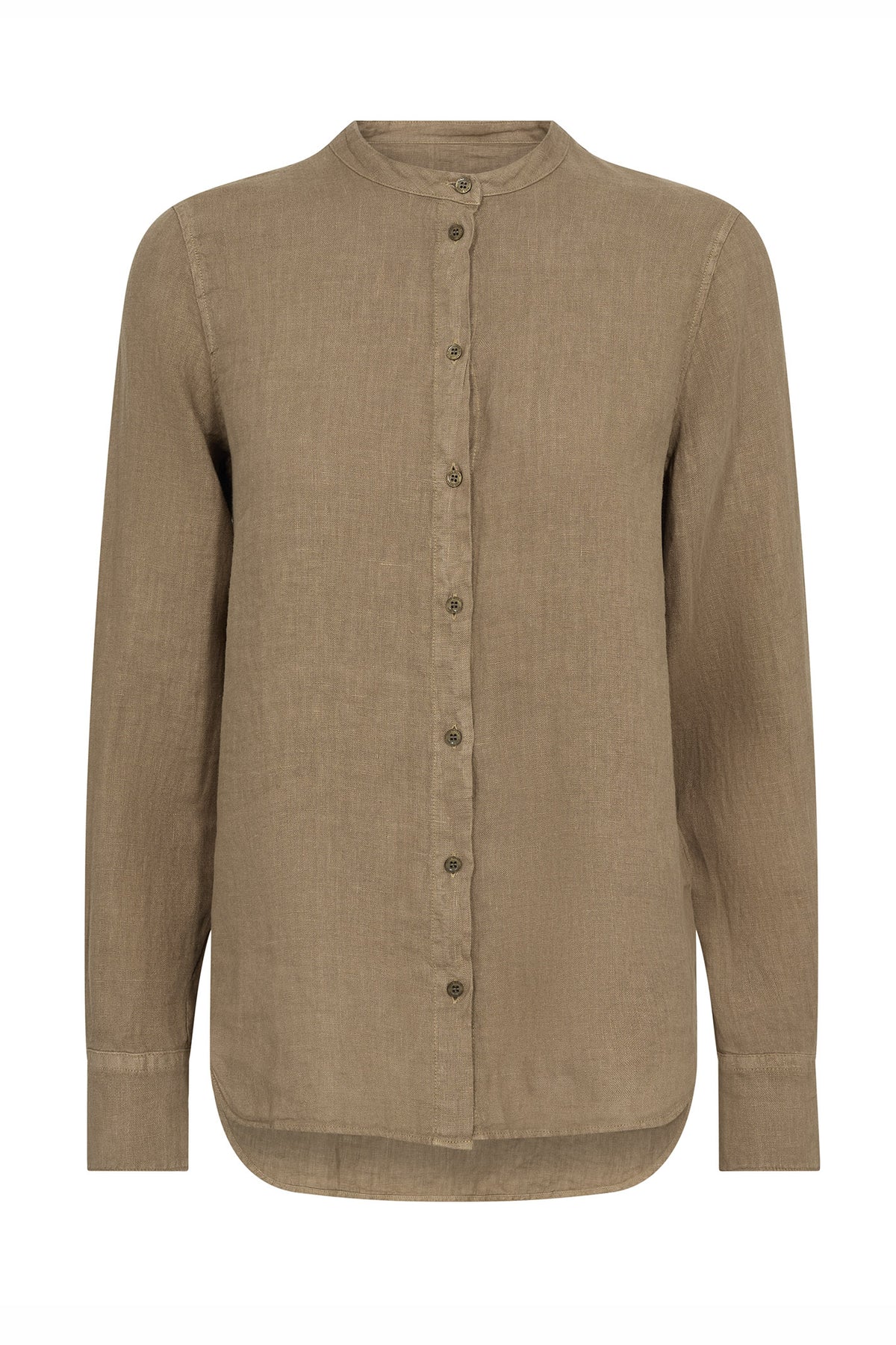 MMArtina Linen Shirt Petrified Oak - 178000