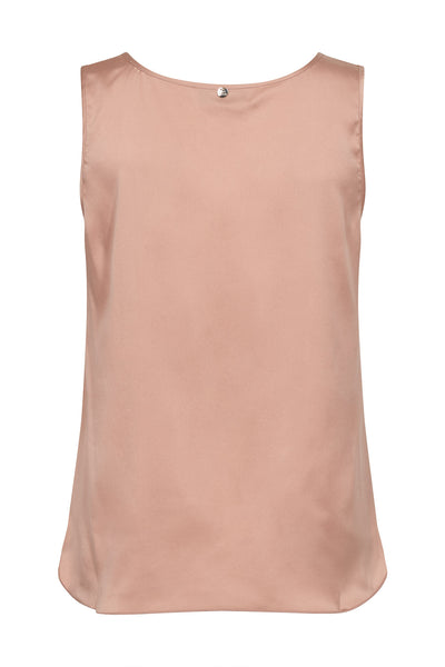 MMAstrid V-Neck Silk Tank Top Peachy - 153590 Thumbnail