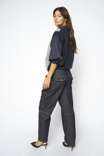 MMAymen Chino Denim Jeans DARK BLUE - 181000 Thumbnail