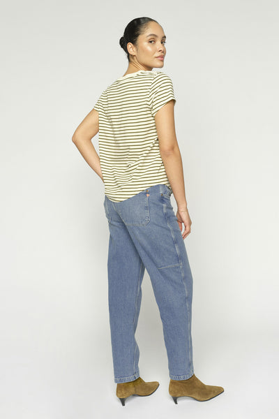 MMAymen Galleon Jeans Mid Blue - 178530 Thumbnail