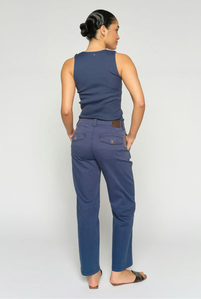 MMAymen Len Ankle Pant Crown Blue - 176540 Thumbnail