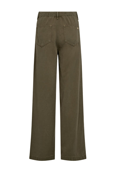 MMEmilia Elastic Pant Olive night - 178610 Thumbnail