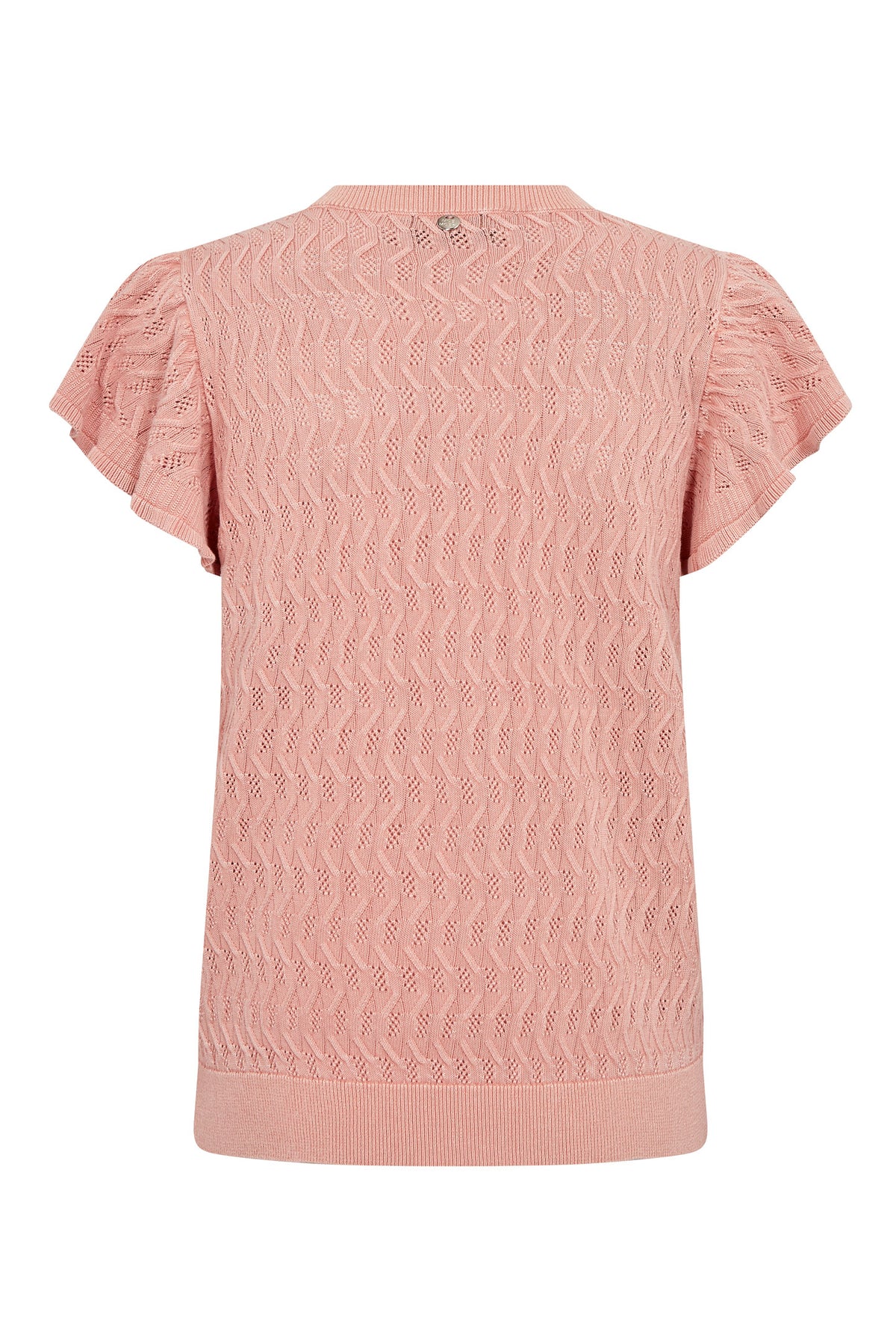 MMGanna Pattern O-Neck Knit To Peachy - 177580