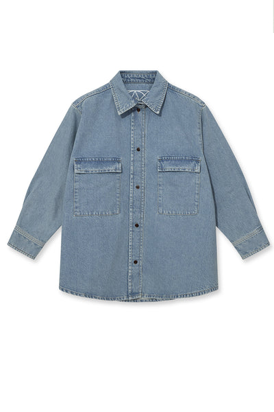MMHSpace Denim Shir Light Blue Denim - 800290 Thumbnail