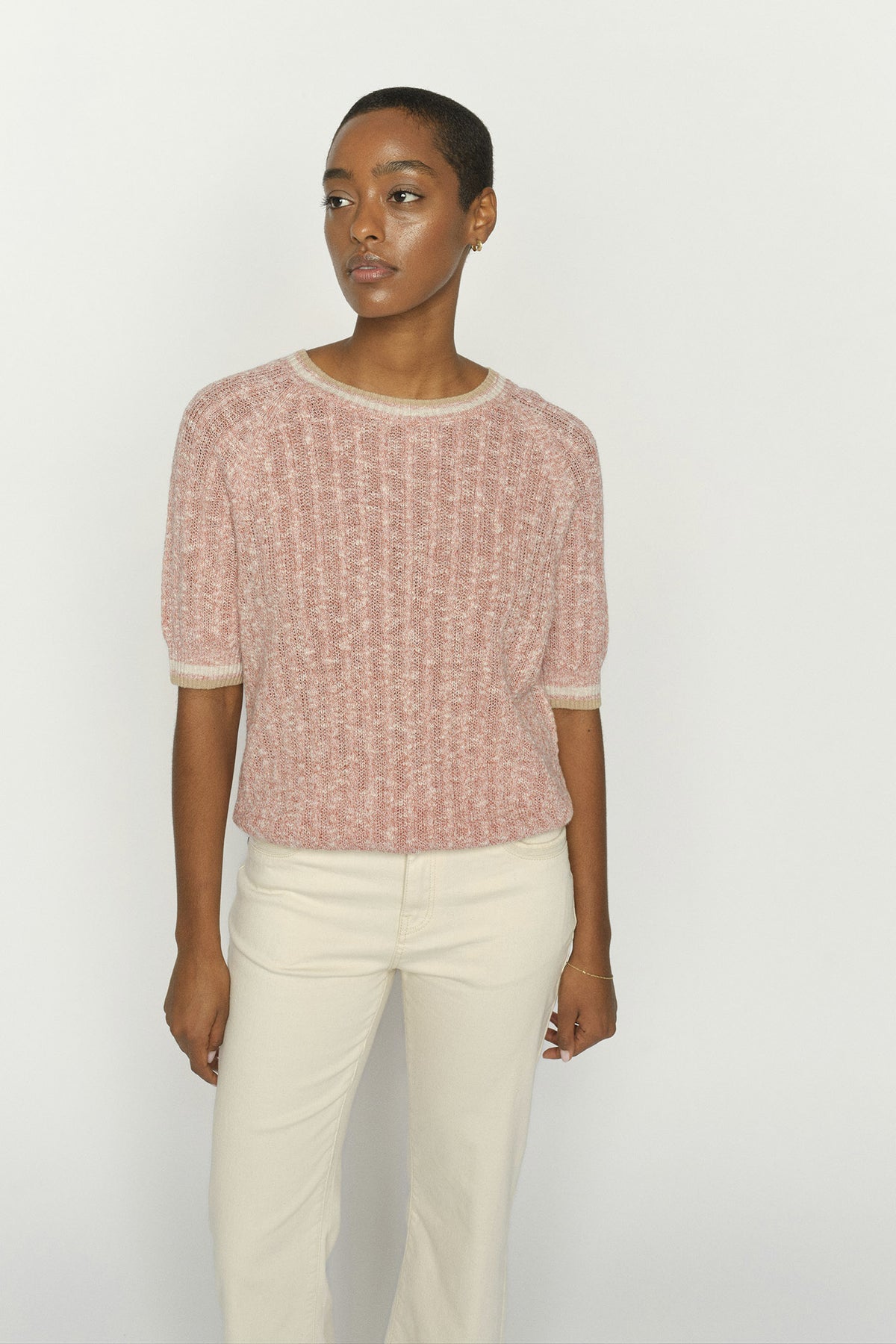 MMMarisola Line SS Linen Knit Peachy - 177710