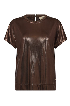 MMNivola O-neck Metallic Tee Bracken