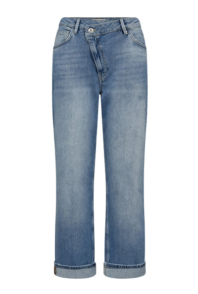 MMRachel Slanted Jeans Mid Blue - 178150 Thumbnail