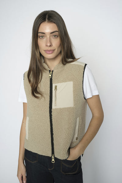 MMRowe Eli Teddy Vest Feather Gray - 179570 Thumbnail