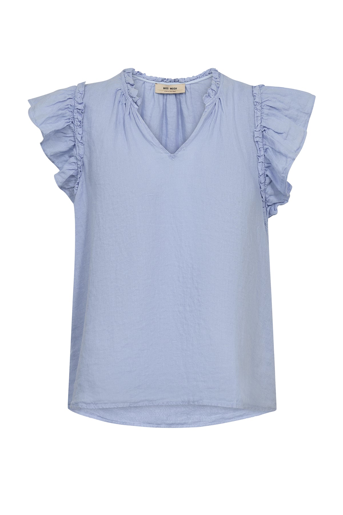 MMTea Linen Blouse Brunnera Blue - 178100