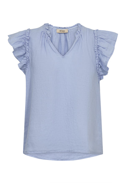 MMTea Linen Blouse Skyway - 178100 Thumbnail