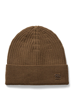 MMTova Wool Rib Hat Dark Camel - 179140