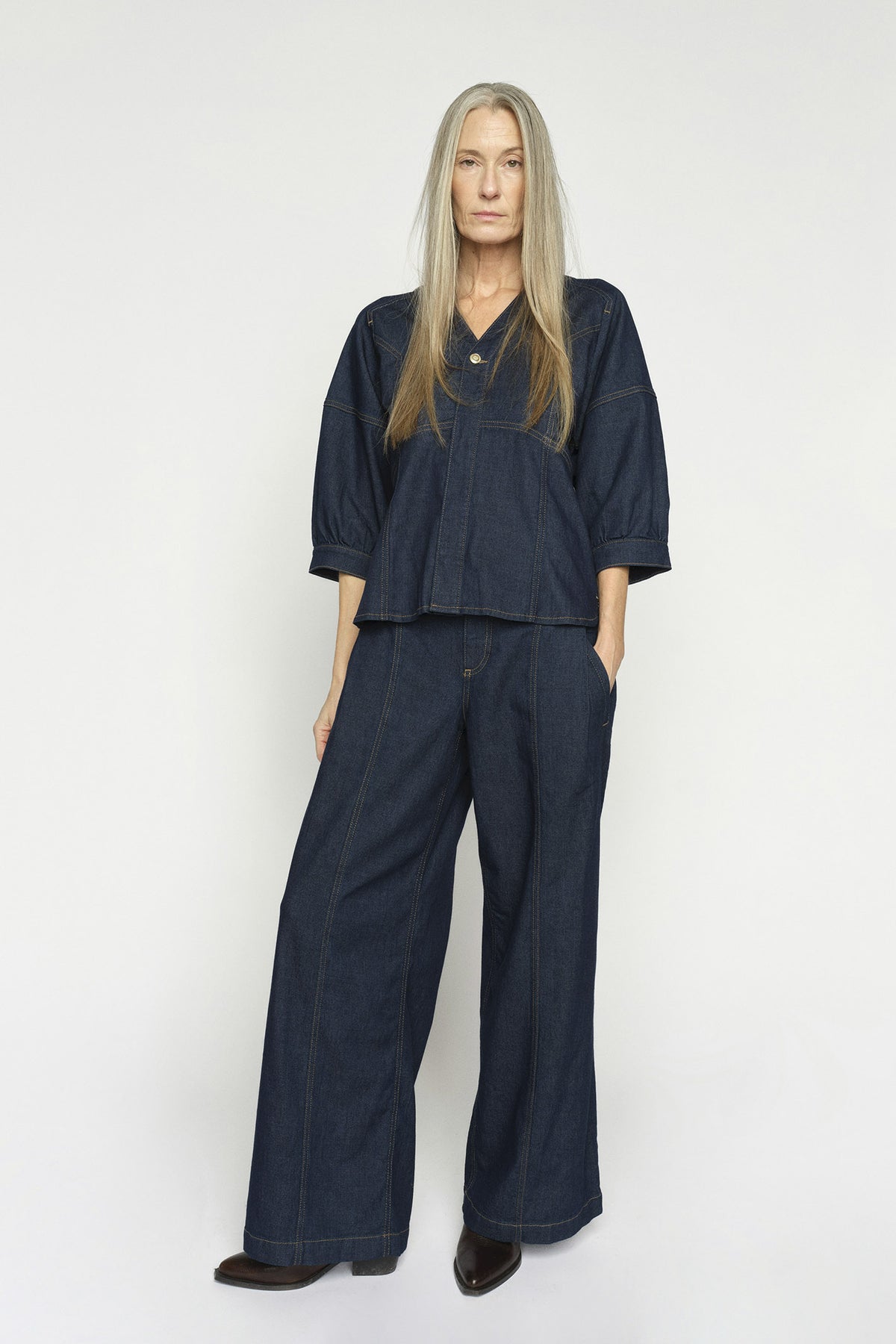 MMVerone Crispy Jeans DARK BLUE - 178500
