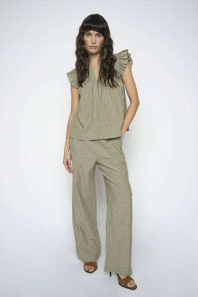 MMWellor Izha Pants BURNT OLIVE - 180550 Thumbnail