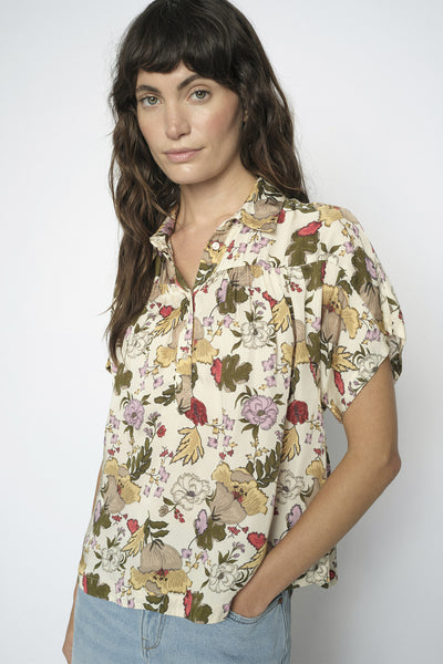 MMWinie Flowwi Blouse ECRU - 180210 Thumbnail