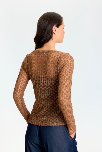 Jill t-shirt Light brown - 17284 Thumbnail