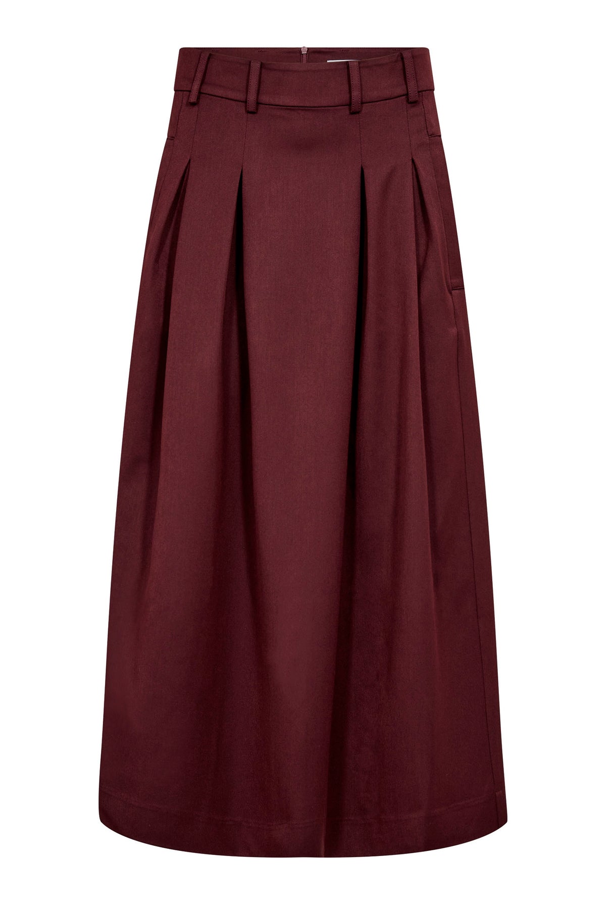 TerryCC Pleat Skirt 30005-Wine Red - 500363
