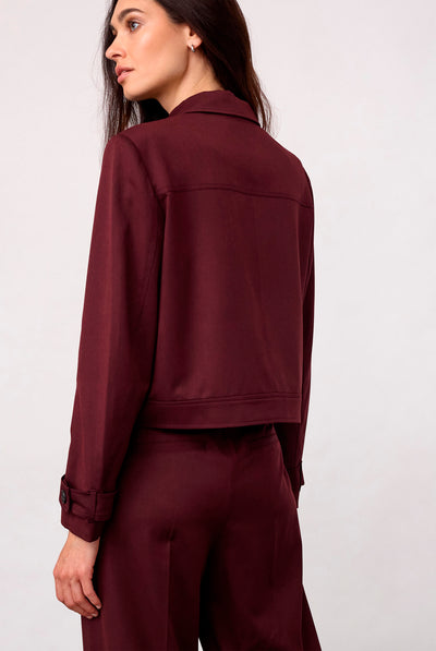 30325 TerryCC Jacket 30005-Wine Red - 500364 Thumbnail