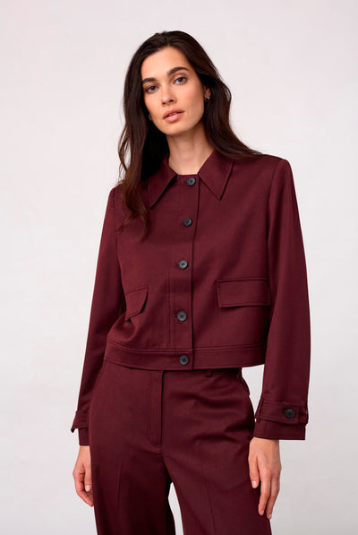 30325 TerryCC Jacket 30005-Wine Red - 500364 Thumbnail