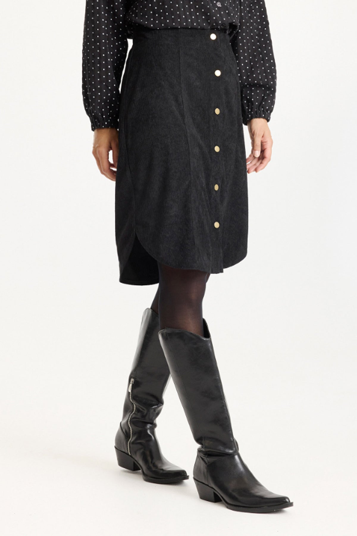 Mallery skirt SORT - 16843