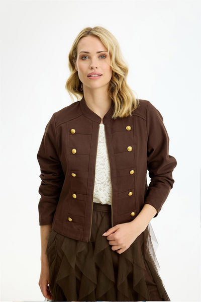 Margaret Jacket Chocolate - 17186 Thumbnail