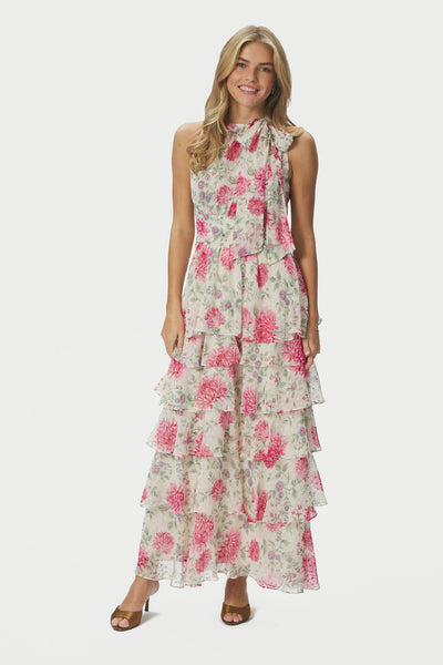 Marli Big Flower Dress Creme - 168846 Thumbnail