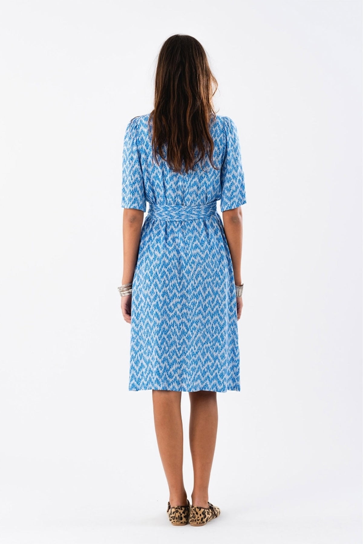 Matall Midi Dress Ss 20 Blue - 26242-3008