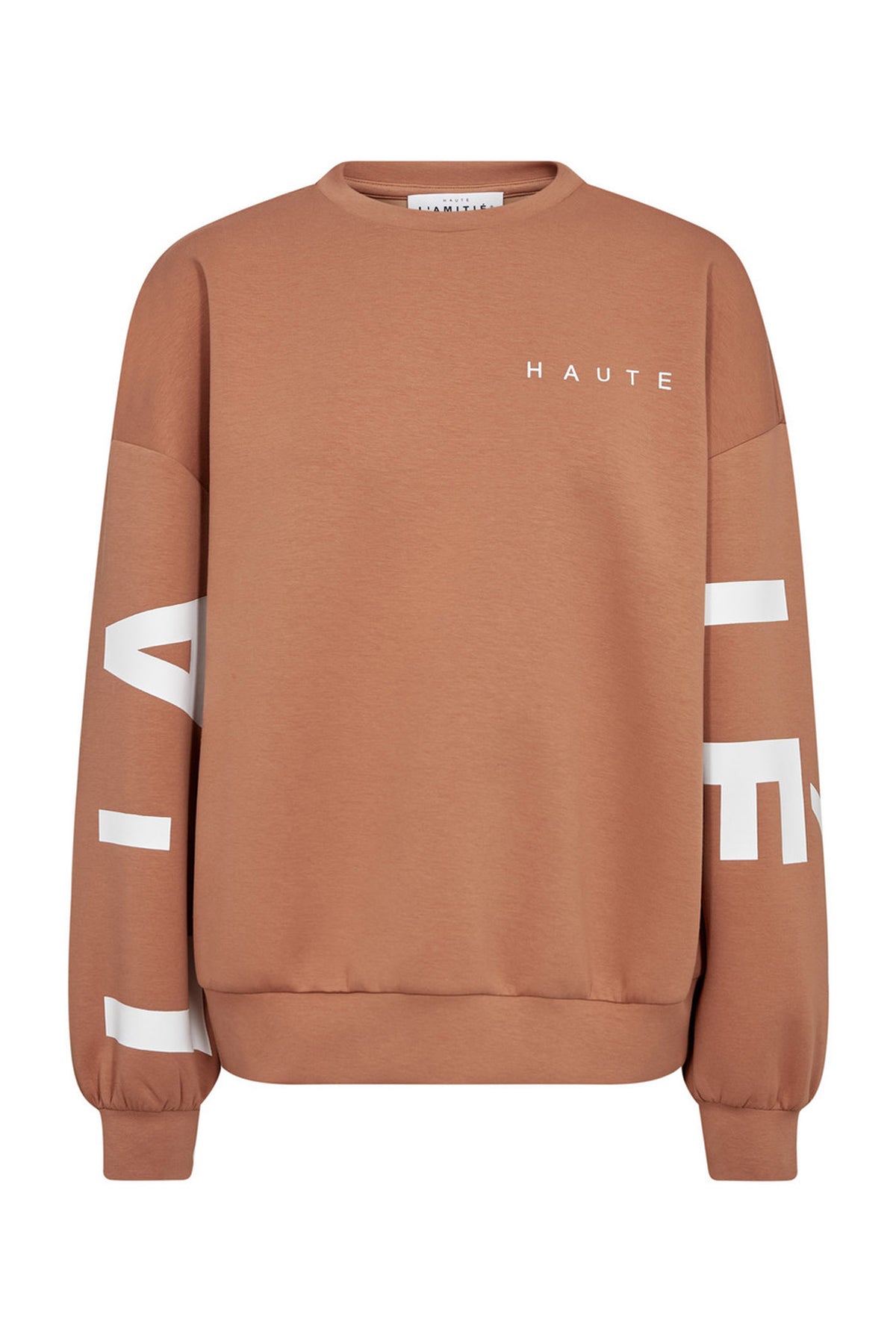 Maxi Split Logo Sweat CAMEL - HL10413