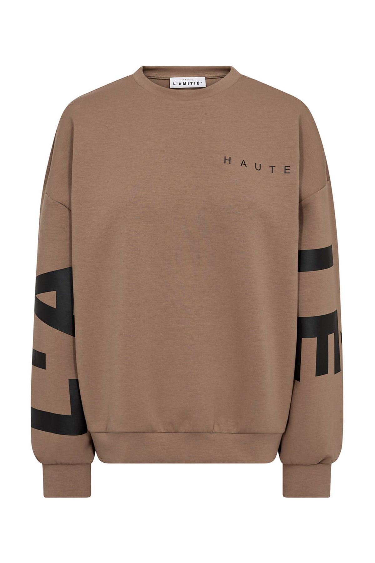 Maxi Split Logo Sweat WALNUT - HL10413