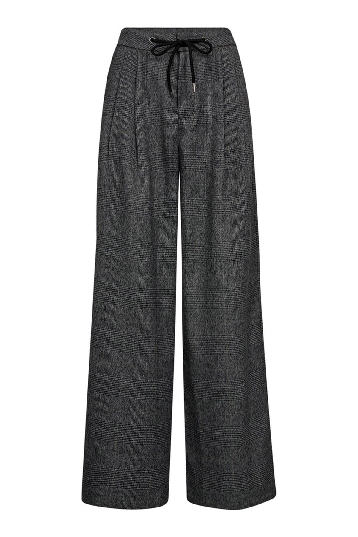 Michelle Check Tailor Tie Pant Grey - HL10305